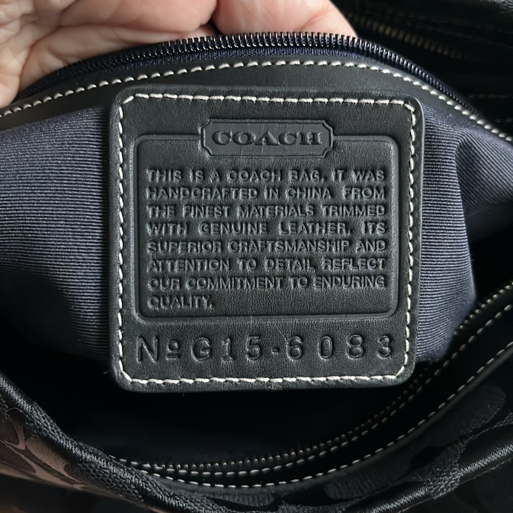 Coach Black Large Buckle Duffle Bag - Picture 13 of 15